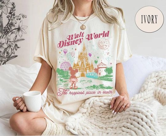 Discover Retro walt disneyy World Shirt, Disneyyworld Shirt, Mickeyy mouse Shirt