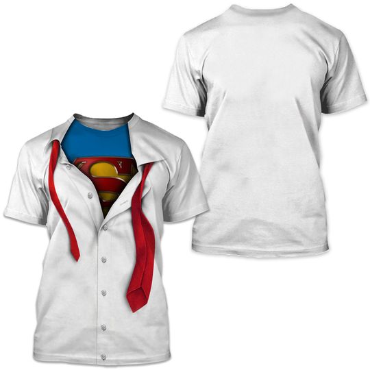 Discover Superman Logo Unisex Adult 3D Christmas Costume T Shirt