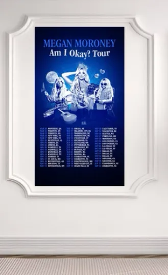Discover Megan Moroney Poster, Glossy Music Tour Date 2025 Poster