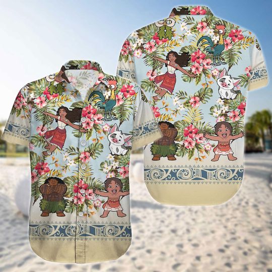 Discover Disneyyy moanaa Shirt, Aloha Beaches moanaa Short, Disneyyy Princess Hawaiian Shirt
