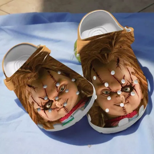 Discover Chucky Doll Face Clogs