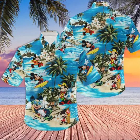 Discover Mickeyy mouse Disneyyy Hawaiian Shirt, Summer Button Up Shirt, Summer Shirt