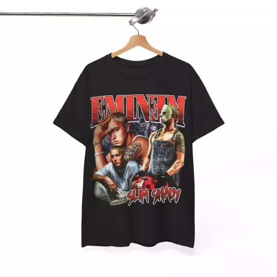 Discover EMINEM- Slim Shady Shirt Throwback Tee  T-shirt