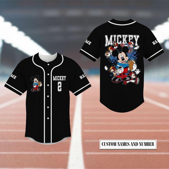 Discover Disneyyy American Football Mickeyy Baseball Jersey, Mickeyy Plays American Football Shirt