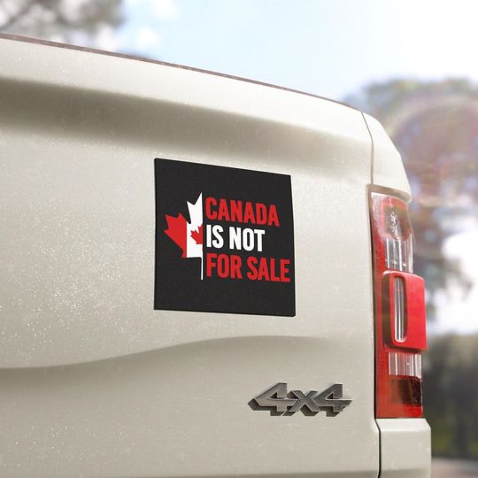 Discover Elbows Up Canada Car Magnet Sticker, Canada Is Not For Sale Sticker