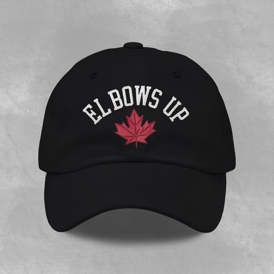 Discover Embroidery Elbows Up Canada Baseball Cap, Patriotic Hat, Everyday Fashion
