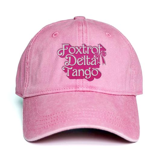 Discover Foxtrot Delta Tango Embroidered Hat, Subtle Anti Trump Cap, FDT Military Alphabet Anti Trump Hat