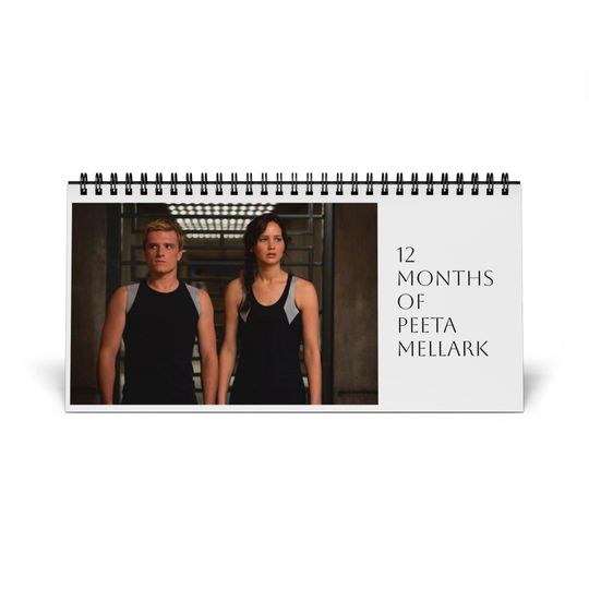 Discover 2025 Desktop Calendar | 12 Months of Peeta Mellark