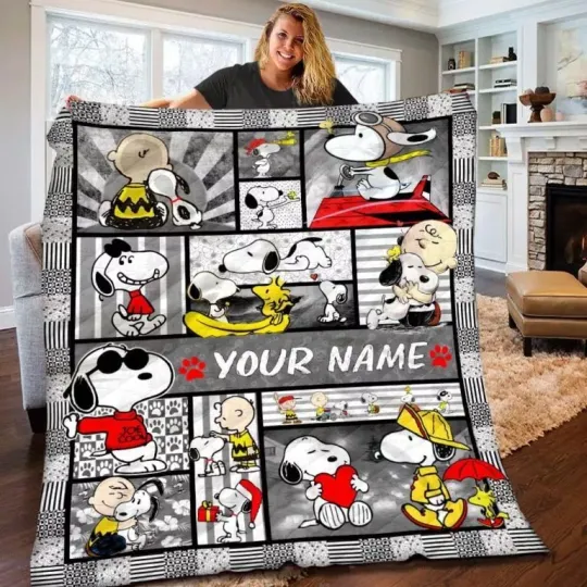 Discover Snoopy And Charlie Brown  Blanket