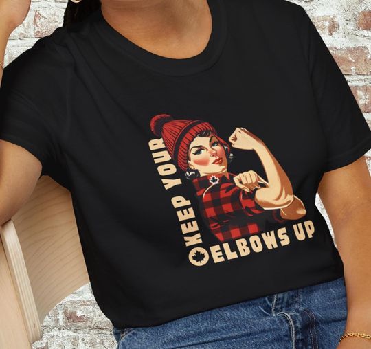 Discover Elbows Up Canada T-Shirt, Elbows Up Tee, Canada Not For Sale Shirt