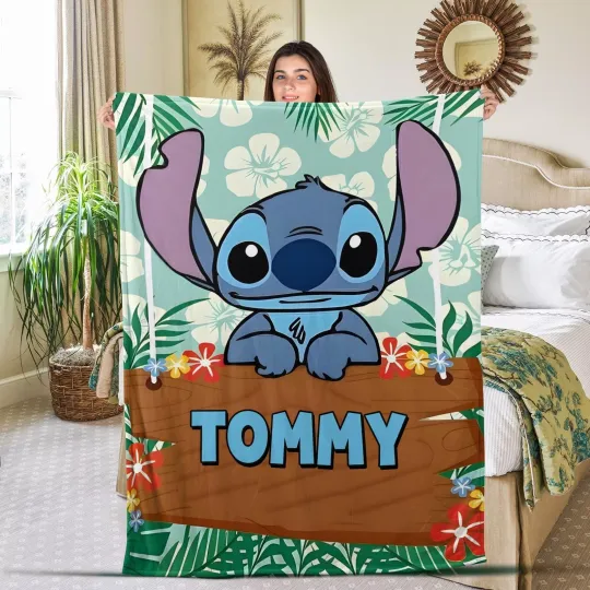 Discover Disneyyy Stitchh Movie Blanket, Cute Stitchh Blanket, Stitchh Xmas