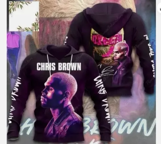 Discover Chris Brown Hoodie Chris Brown 11 11 Tour 2024 Hoodie 3d - all printed