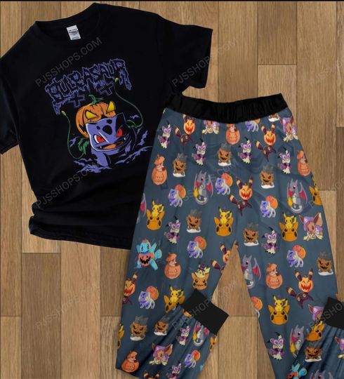 Discover Bulbasaur Halloween Pajamas Set