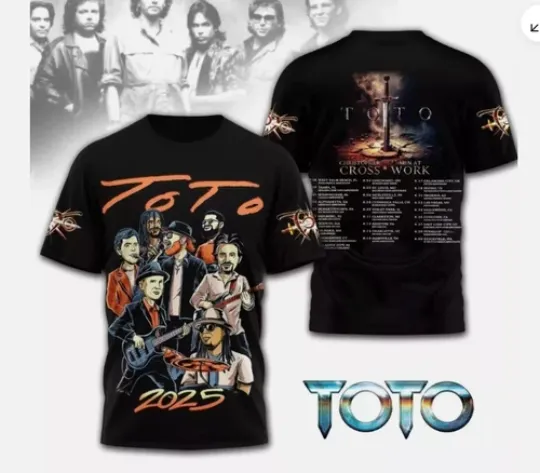 Discover ToTo Band dogz of Oz Tour 2025 hot shirt 3d, cute gift dad 3d