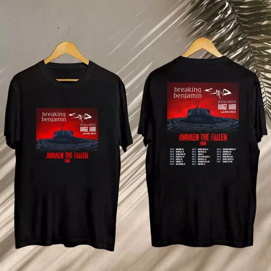 Discover Breaking Benjamin Awaken The Fallen 2025 Tour Shirt, Breaking Benjamin 2025 Concert