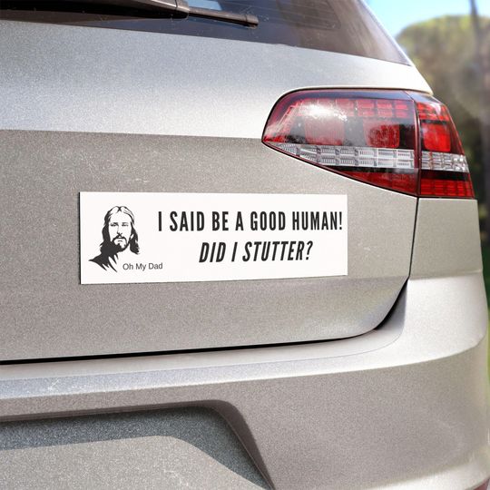 Discover Anti- Christian, anti-trump, anti-christian nationalism, Jesus quote, 'I said be a good human Did I stutter'