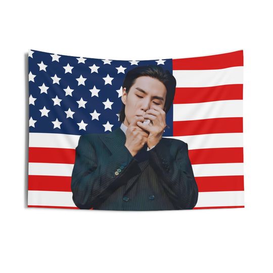 Discover BTS Suga Bad Boy Vibe Tapestries, Min Yoongi American Tapestry