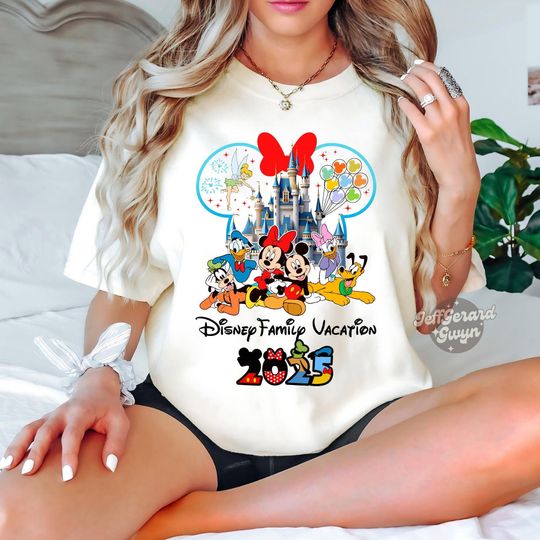 Discover Disneyyy Family Trip 2025 Shirt, Custom Disneyyy Family Vacation
