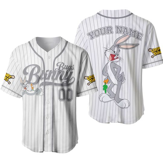 Discover Custom Looney Tune Bugs Bunny Simple Baseball, Baseball Team Outfit, Gift for Space Jamz Fans