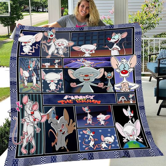 Discover Pinky and the Brain Blanket, Pinky and the Brain Cartoon Fleece, Sherpa Blanket