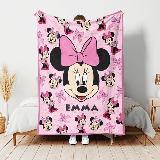 Discover Personalized Name Disneyyy Minniee Blanket