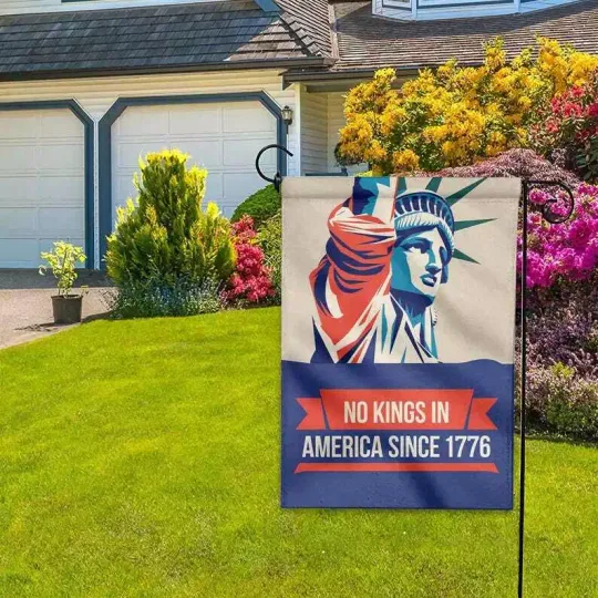 Discover No Kings In America Anti Trump Garden Flag, Anti Fascism Fascist Flag Republican