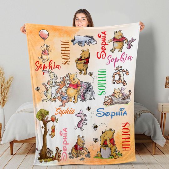 Discover Personalized winniee the poohh Blanket