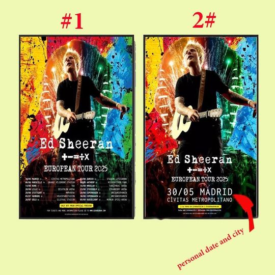 Discover New!! Ed Shee Europe Tour 2025 Poster