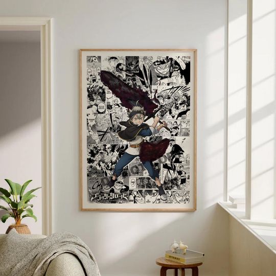 Discover Anime Manga Poster  Wall Art - Asta - Anime Gift