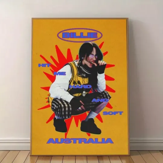 Discover Billie Eilish HIT ME HARD AND SOFT Australian Poster