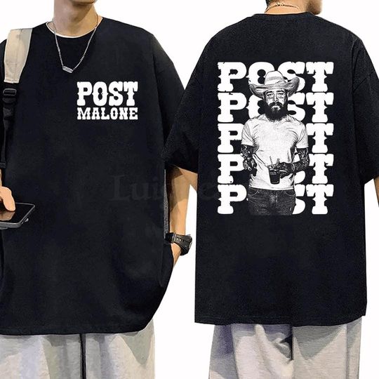Discover Post Malone Graphic T-Shirt  Vintage Rap Hip Hop Tee for Men & Women