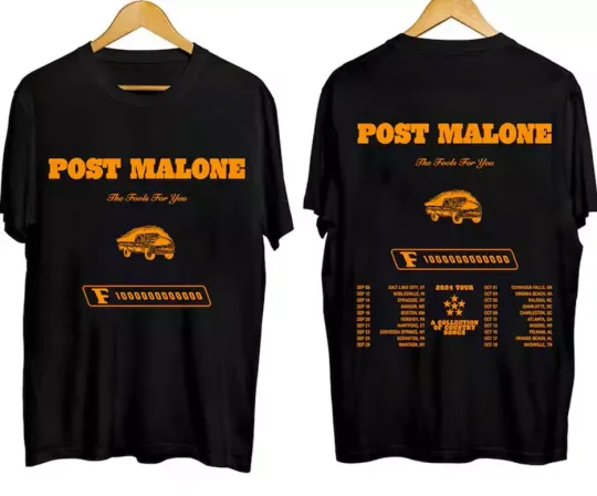 Discover Post Malone - The F-1 Trillion Tour 2024 Shirt, Post Malone Fan S tshirt