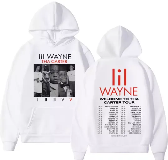 Discover 2 sided hoodie, Rapper Lil Wayne Welcome To Tha Carter Tour Hoodie