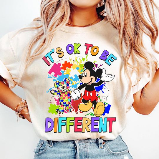 Discover Mickeyy Autism Its Ok To Be Different Shirt, Disneyyy Autism Awareness Shirt