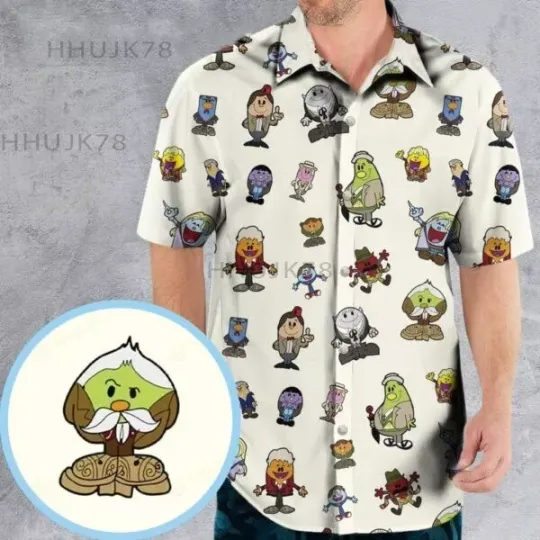 Discover Doctor Who and Mr Men Pattern Hawaiian Shirt, Cartoon Inspired Gifts