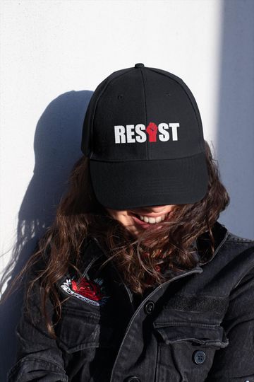 Discover Resist! Protest fist Classic Dad Cap, Anti-Trump Statement Hat, Protest Accessories, Political Apparel, Gift for Activists, Anti Elon Musk