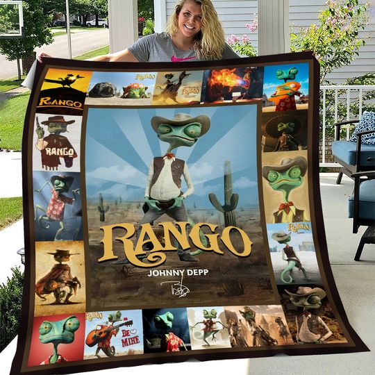 Discover Rango Blanket Rango Cartoon Movies Fleece Blanket