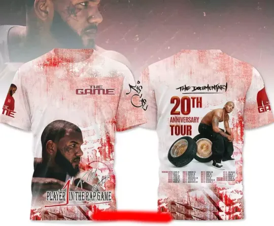 Discover The Game Documentary 20th Anniversary Tour 2025 3D T-Shirt