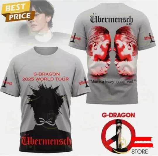 Discover G-Dragon 2025 World Tour Ubermensch 3D T-Shirt