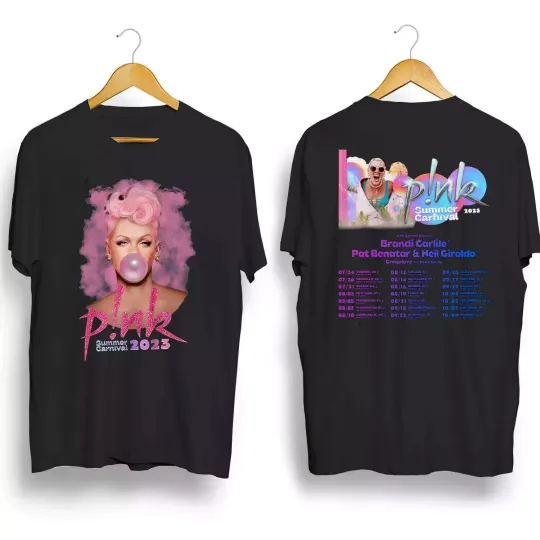 Discover Pink Tour Shirt 2023 Summer Carnival Concert Floyd Blackpink Tee Fans T-Shirt