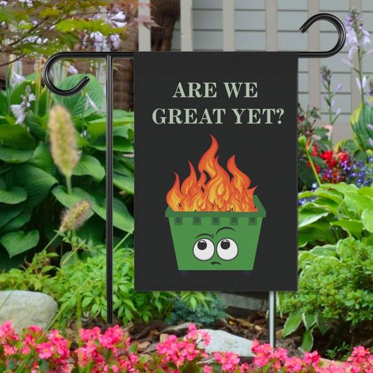 Discover Are We Great Yet Garden Flag, Anti MAGA Flag, Anti Trump Flag
