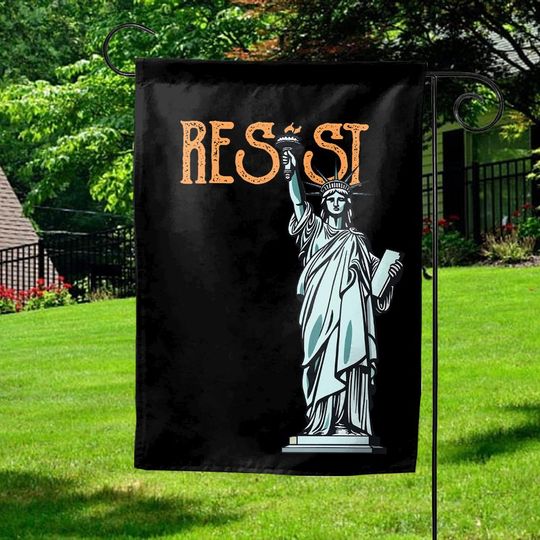 Discover Resist Flag, Anti Trump Garden Flag, Anti MAGA LGBTQ Rights Flag