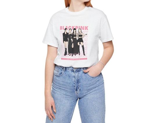 Discover Black pink T-Shirt, Kpop Fan Shirt, Black pink World Tour Shirt, Kpop Concert Merch, Kpop Black pink