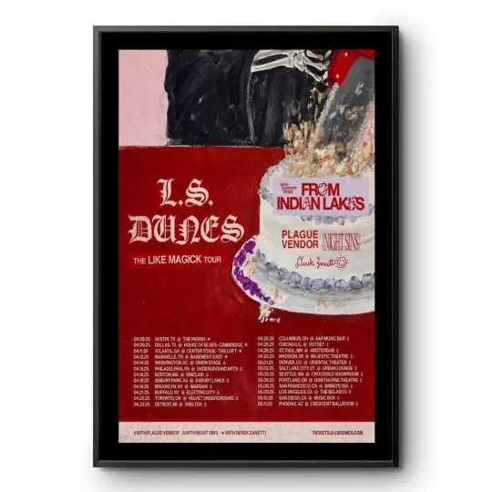 Discover L.S. Dunes The Like Magick Tour 2025 Poster