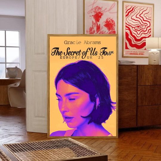 Discover Gracie Abrams The Secret Of Us Tour Poster,The Secret Of Us Poster,Gracie Abrams Tour Poster