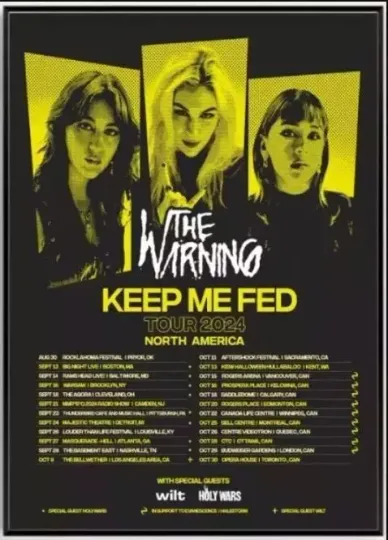 Discover The Warning Keep Me Fed 2024 Poster, 2025 Poster