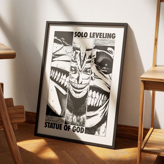 Discover Solo Leveling Art - Poster Statue of God Print V2