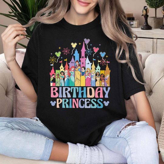 Discover Disneyyy Princesses Birthday Shirt, Disneyyy Princess Birthday Shirt