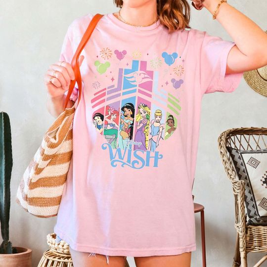 Discover Disneyyy Princess Cruise Trip T-shirt, Disneyyy Wish Wonder Fantasy Magic Wish shirt