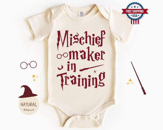 Discover Baby Wizard Onesies, Mischief Maker In Training Onesies